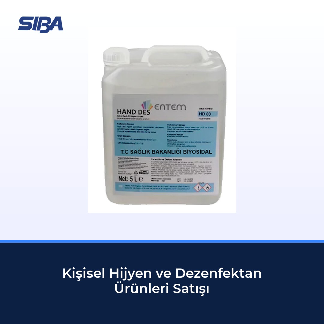 Kişisel Hijyen ve Dezenfektan Ürünleri Satışı